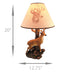 `Champion` 12 Point Buck Table Lamp with Deer Printed Shade Western Décor Image 5