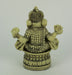 Exquisite Hindu Deity Ganesha: Elephant God on Lotus Flower Resin Statue - Spiritual Home Decor Figurine of Wisdom,