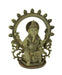 Lord Ganesha Sitting Bone-Finish Resin Statue Holding Sacred Objects - Hindu Deity Figurine - Home Decor Idol - Detailed