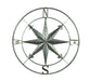 Silver - Image 1 - Distressed Grey Metal Nautical Compass Rose Wall Décor - Easy Installation - A 28-Inch Diameter Maritime