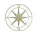 Off-white - Image 1 - Large Antique White Nautical Compass Rose Wall Art - Easy To Hang- 28-inch Diameter Metal Sculpture for