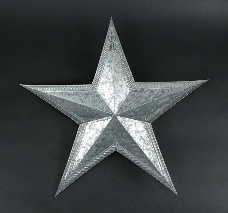 12 Inch Star Galvanized Metal Wall Art Indoor/Outdoor Home Hanging Decor Rustic Farmhouse Americana Accent Decoration Image 3