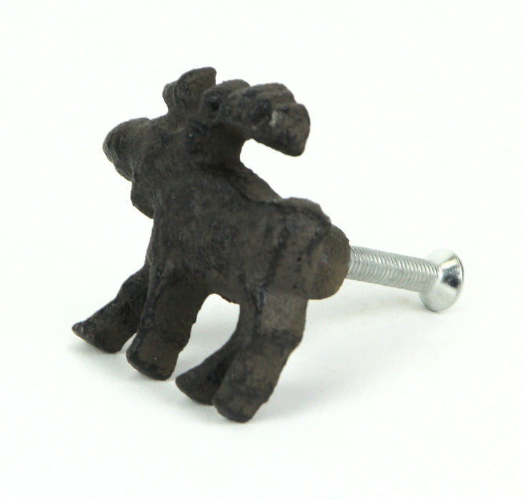 24 - Image 3 - Set of 24 Rustic Brown Cast Iron Moose Drawer Pulls and Cabinet Knobs - Each 2 Inches Long - Perfect for