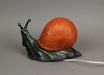 Resin Orange Snail Decorative Accent Lamp End Table or Night Stand Light Sculpture Lighting Decor - 9.75 Inches Long - Add a