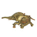 Bronze and Copper Finish Steampunk Elephant Resin Statue: A Majestic 11.5-Inch Sci-Fi Home Decor Marvel Gracing Your Space