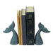 Blue - Image 3 - Set of 2 Nautical Cast Iron Whale Tail Decorative Bookends - Coastal Themed Shelves, and Beach House -