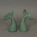 Green - Image 10 - Set of 2 Nautical Cast Iron Whale Tail Decorative Bookends for Home Decor, Coastal Themed Shelves, and