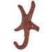 Coral - Image 6 - Set of 3 Cast Iron Blue and Coral Orange Starfish Decorative Wall Hooks: Towel, Hat, Key Hangers for Beach