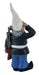 8-Inch Tall Saluting Dress Blues Bill U.S. Marine Military Garden Gnome Statue - Patriotic Indoor / Outdoor Decor for Your