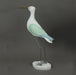 15 Inch Hand Carved White Painted Wood Bird Statue Home Coastal Decor Sculpture Image 3