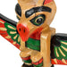 Light Brown - Image 3 - Hand-Painted and Carved Light Brown Northwest Coast Style Eagle Totem Pole Sculpture: Wooden Artistry