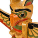 Light Brown - Image 13 - Hand-Painted and Carved Light Brown Northwest Coast Style Eagle Totem Pole Sculpture: Wooden