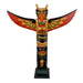 Light Brown - Image 12 - Hand-Painted and Carved Light Brown Northwest Coast Style Eagle Totem Pole Sculpture: Wooden