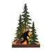Forest Stroll - Image 1 - 12.25-Inch High Rustic Metal Bigfoot Forest Stroll Accent Lamp: Whimsical Sasquatch Home Decor