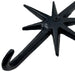 Black - Image 3 - Set of 3 Black Finish Cast Iron 8-Pointed Atomic Starburst Wall Hooks - Mid-Century Modern Elegance - Easy