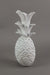 10 Inch White Pineapple Hanging Wall Art Carved Wood Sculpture Home Decor Plaque Image 2