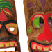 10 Piece Polynesian Party Hand Carved Wooden Island Wall Hanging Tiki Masks -10 Inches High - Artisan Crafted - Perfect for