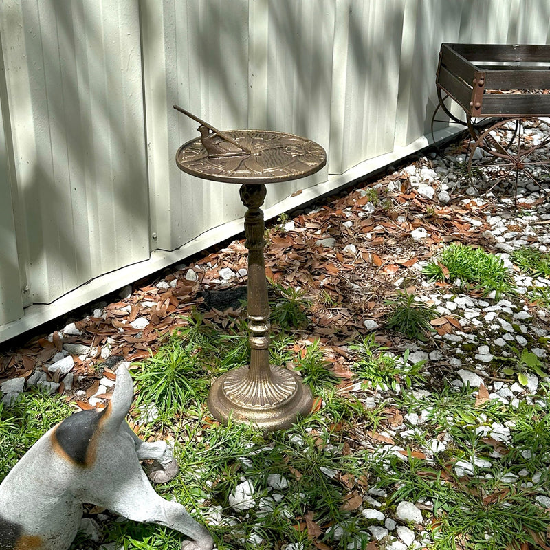 Bronze - Image 5 - 21-Inch Cast Iron Bronze Dragonfly Sundial: A Unique Blend of Artistry and Functionality for Your Garden,
