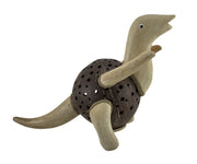 Dinosaurus Rex Wood & Coconut Shell Coin Bank Image 2