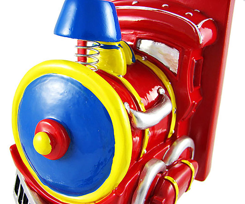 Charming Red Train Engine Bookends Image 2