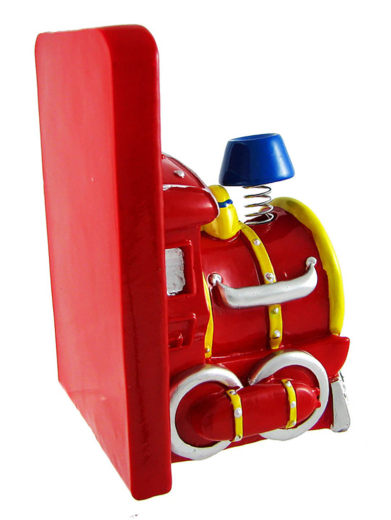 Charming Red Train Engine Bookends Image 4