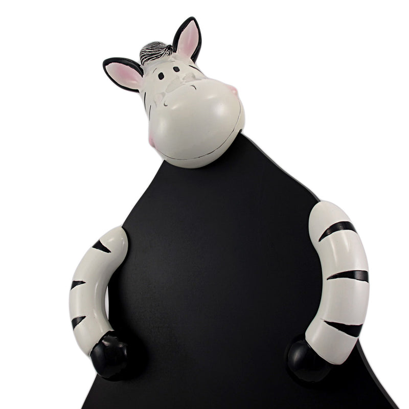 Add a Fun and Whimsical Touch with the Comical Zebra Chalkboard Menu Board - Perfect for Homes, Cafes, Restaurants, and Daily