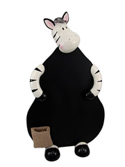 Add a Fun and Whimsical Touch with the Comical Zebra Chalkboard Menu Board - Perfect for Homes, Cafes, Restaurants, and Daily