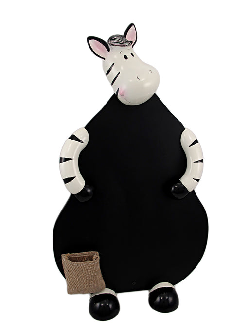 Add a Fun and Whimsical Touch with the Comical Zebra Chalkboard Menu Board - Perfect for Homes, Cafes, Restaurants, and Daily