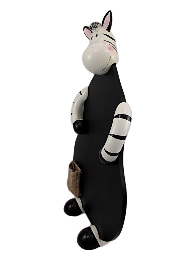 Add a Fun and Whimsical Touch with the Comical Zebra Chalkboard Menu Board - Perfect for Homes, Cafes, Restaurants, and Daily