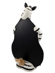 Add a Fun and Whimsical Touch with the Comical Zebra Chalkboard Menu Board - Perfect for Homes, Cafes, Restaurants, and Daily