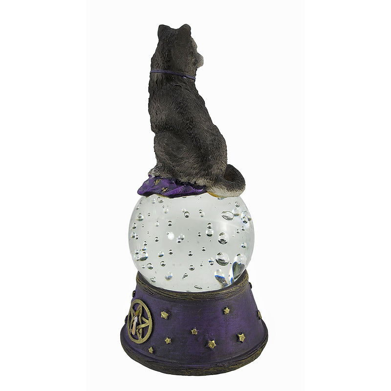 Majestic Wolf LED Lighted Crystal Ball Statue Pagan Wicca Pentacle Image 3