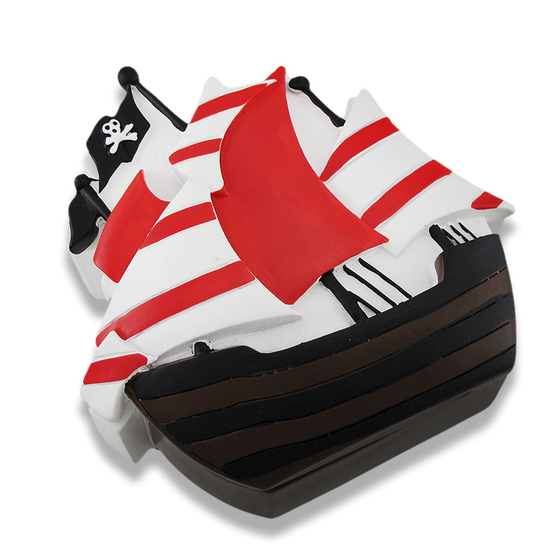 Children`s 4.5 inch Pirate Ship Trinket Box Image 1