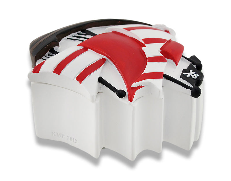 Children`s 4.5 inch Pirate Ship Trinket Box Image 2