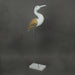 31 Inch Hand Carved White Painted Wood Bird Statue Home Coastal Decor Sculpture Image 2