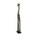Giraffe - Image 7 - Hand-Carved 36-Inch Tall Hand-Stained Brown Wood Giraffe Sculpture: A Striking Safari Home Decor Accent,