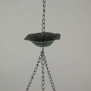 Green - Image 3 - 53 Inch Verdigris Metal Flower Rain Chain Bell Decorative Downspout Garden Decor