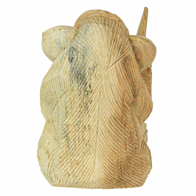 Cheeky Monkey Flipping the Bird - Handcrafted Indonesian Mahogany Rude Gesture Wood Statue - Artisan Crafted - Unique Home