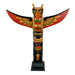 Light Brown - Image 12 - Hand-Painted and Carved Light Brown Northwest Coast Style Eagle Totem Pole Sculpture: Wooden