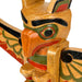 Light Brown - Image 13 - Hand-Painted and Carved Light Brown Northwest Coast Style Eagle Totem Pole Sculpture: Wooden