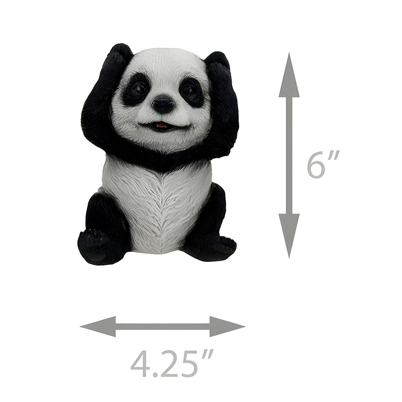 3 Piece See Hear Speak No Evil Sitting Baby Panda Bear Set Image 4
