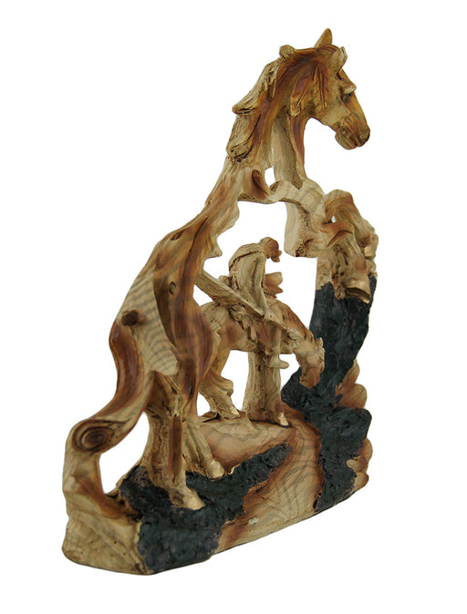 Trail's End Decorative Faux Carved Wood Look Statue 7 in. Image 2