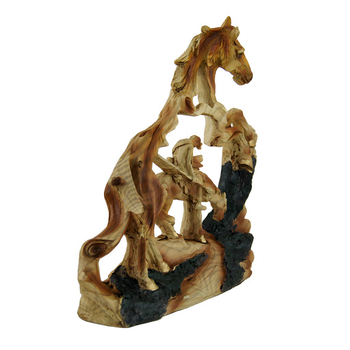 Trail's End Decorative Faux Carved Wood Look Statue 7 in. Image 2