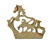 Trail's End Decorative Faux Carved Wood Look Statue 7 in. Image 3