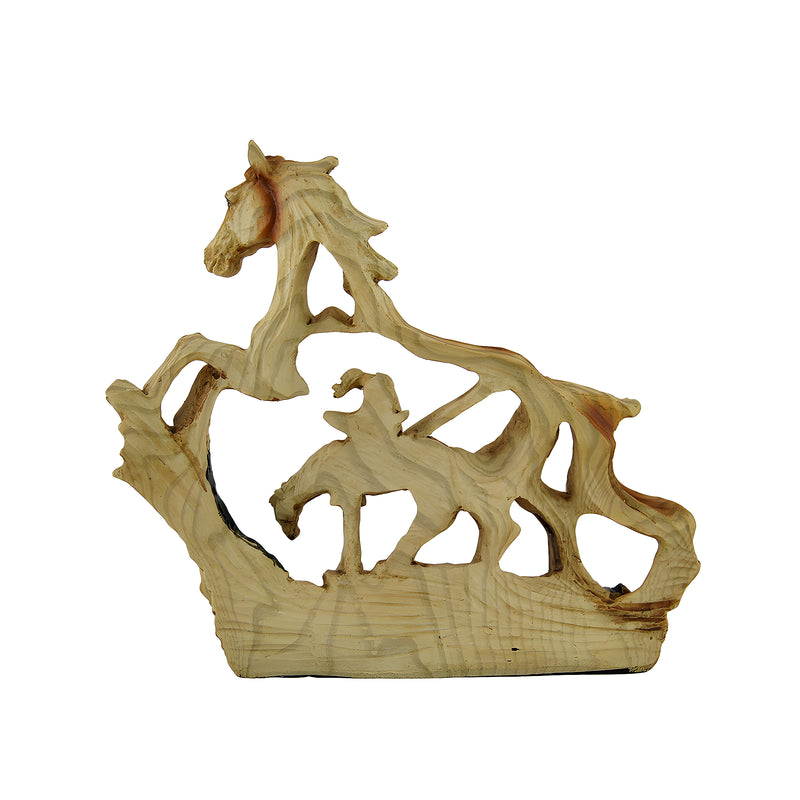Trail's End Decorative Faux Carved Wood Look Statue 7 in. Image 3