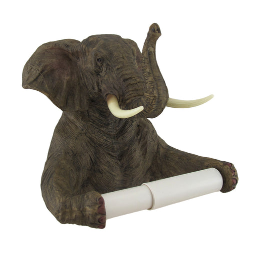 Trunk Up Elephant Bath Tissue Holder Image 1