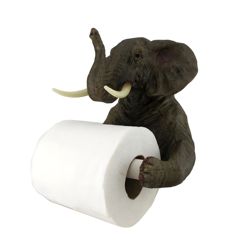 Trunk Up Elephant Bath Tissue Holder Image 2