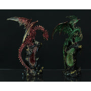 Dueling Dragons 4 Piece Dragon On Geode Figurine Set Image 3