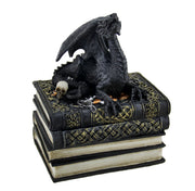 Medieval Dragon on Antique Books Trinket / Stash Box Image 1