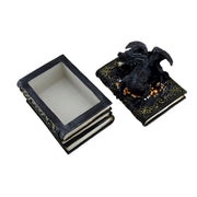 Medieval Dragon on Antique Books Trinket / Stash Box Image 2