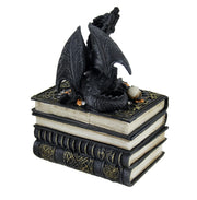 Medieval Dragon on Antique Books Trinket / Stash Box Image 3
